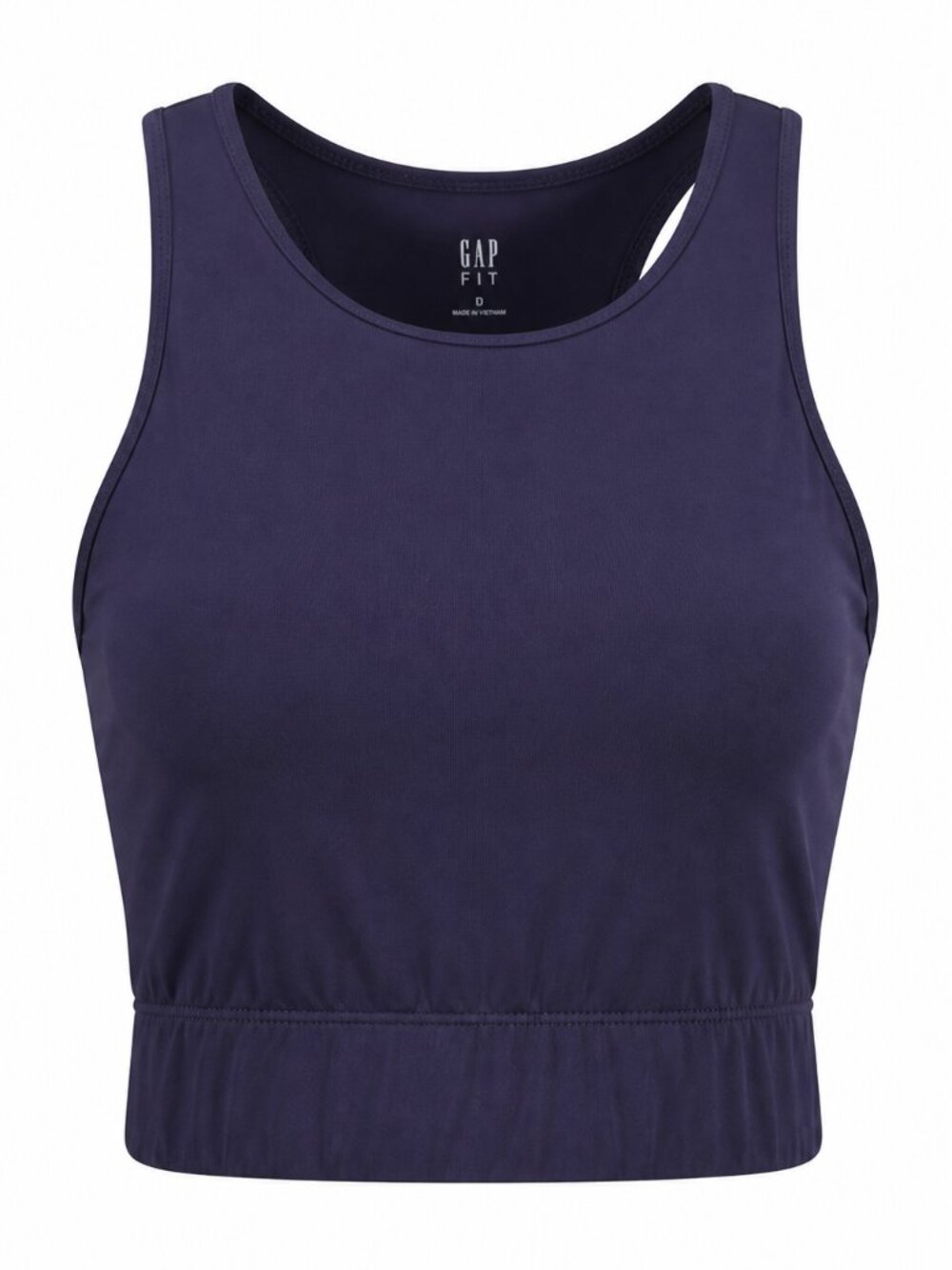 New Balance for J.Crew Navy Blue Cropped Sports Bra Tank Top Small